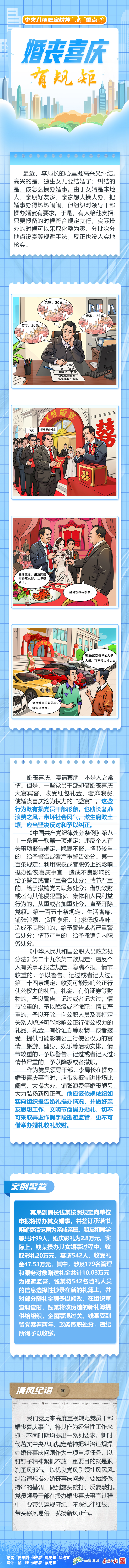 中央八项规定精神“画”重点⑦丨婚丧喜庆有规矩.jpg